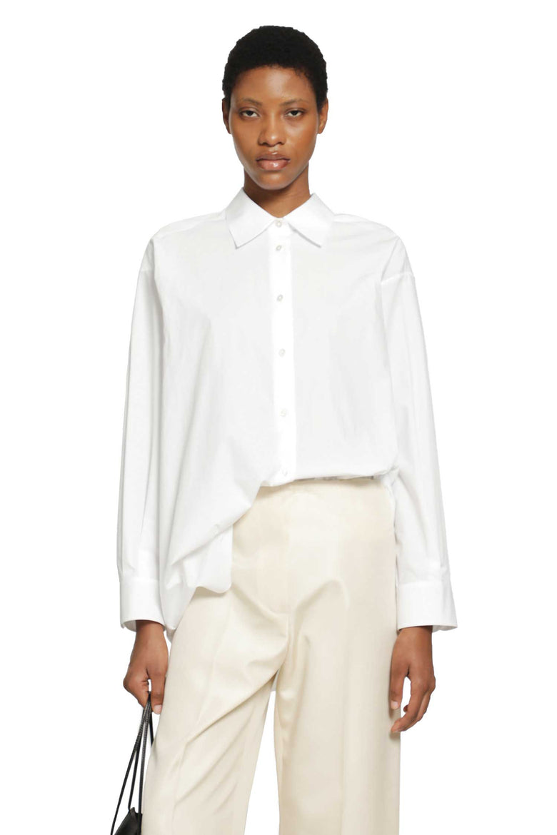 THE ROW Luka Cotton Poplin Shirt woman