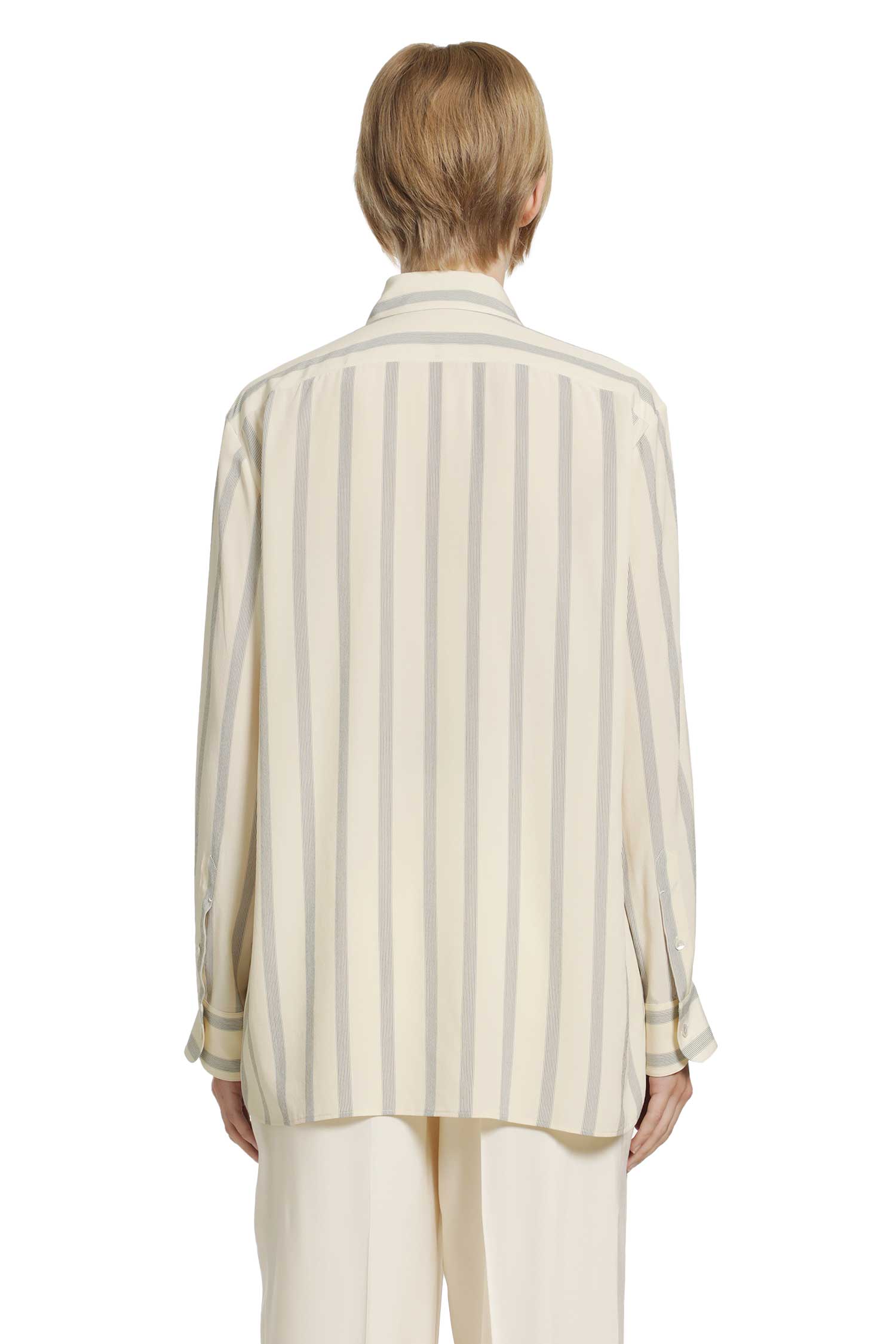 Sisilia Pinstriped Silk Shirt