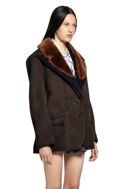 PRADA WOMAN BLACK JACKETS