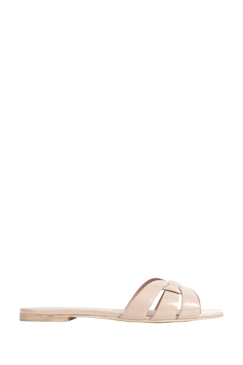 SAINT LAURENT Tribute Sandals in Patent Leather woman