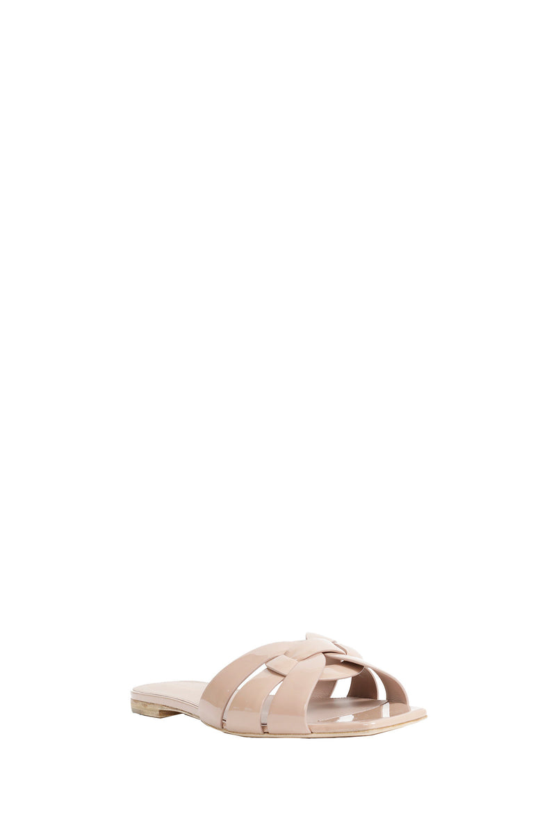 SAINT LAURENT Tribute Sandals in Patent Leather woman