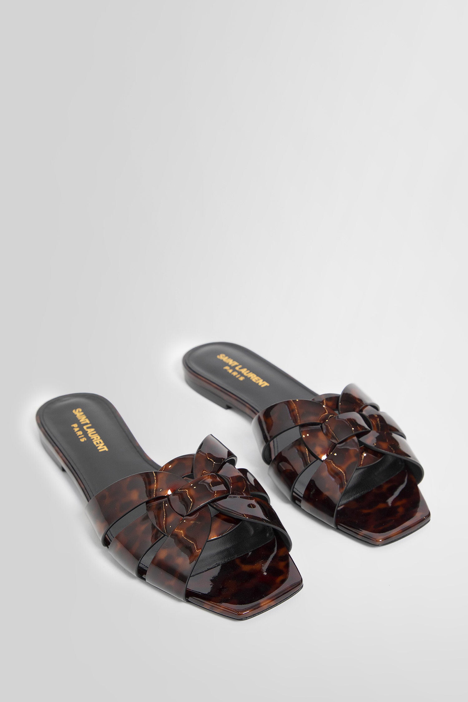 SAINT LAURENT WOMAN BROWN SANDALS