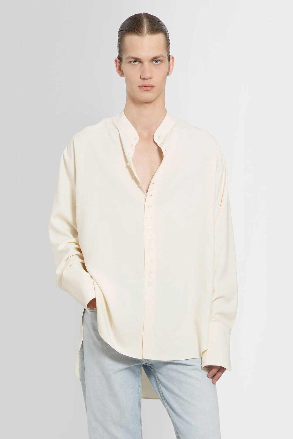 THE ROW MAN BEIGE SHIRTS