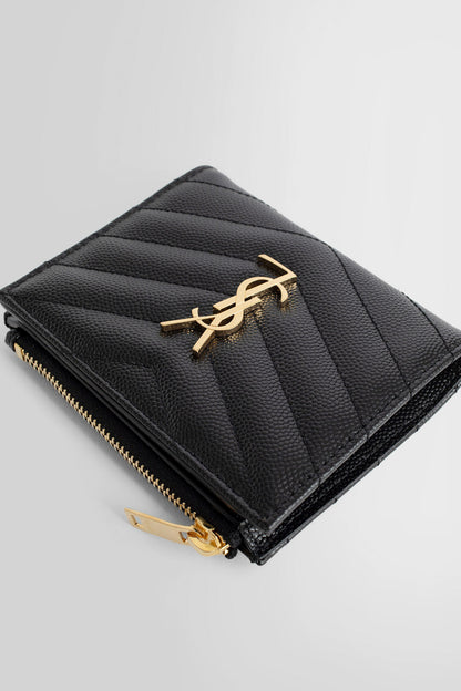 SAINT LAURENT WOMAN BLACK WALLETS & CARDHOLDERS