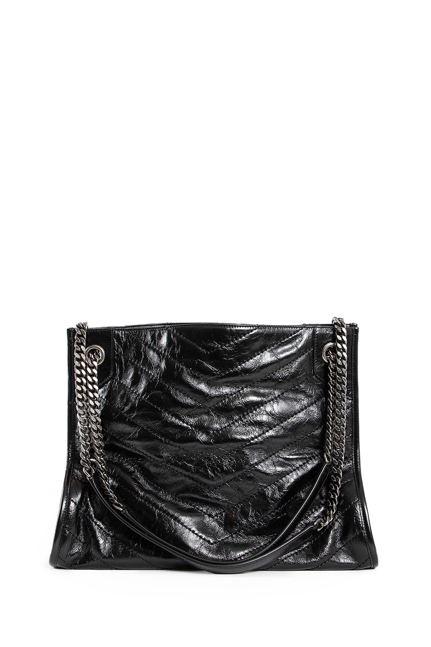 SAINT LAURENT WOMAN BLACK TOTE BAGS