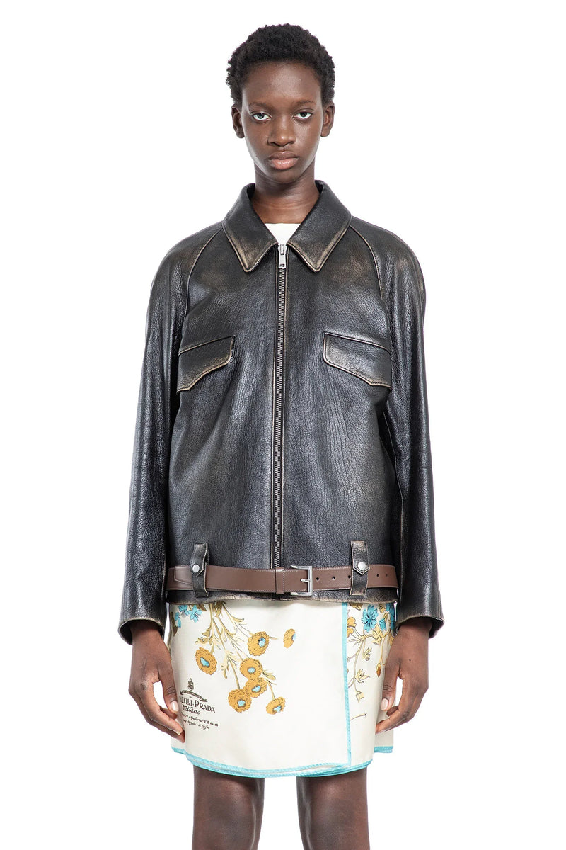 Leather blouson jacket - Antonioli.eu