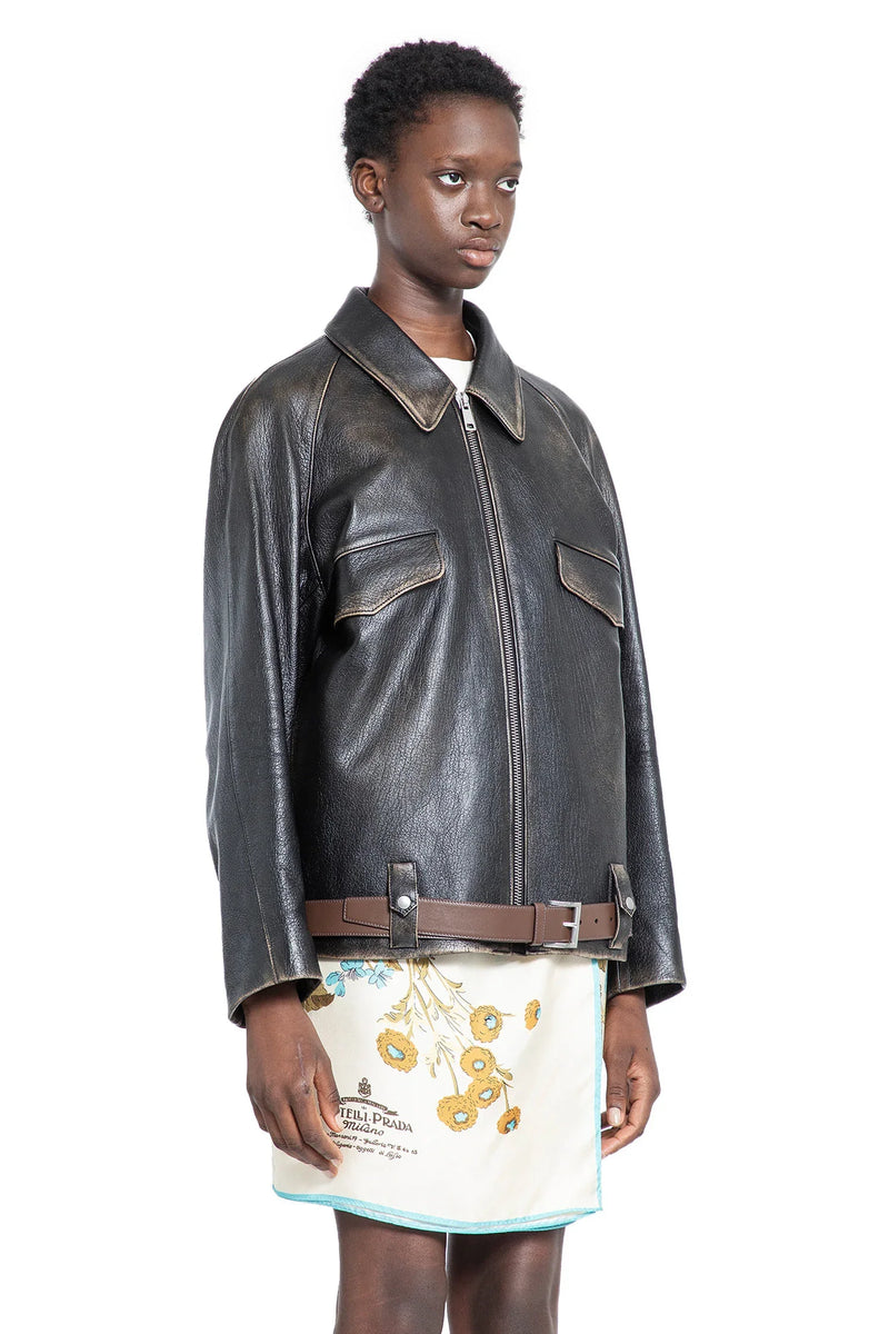 Leather blouson jacket - Antonioli.eu