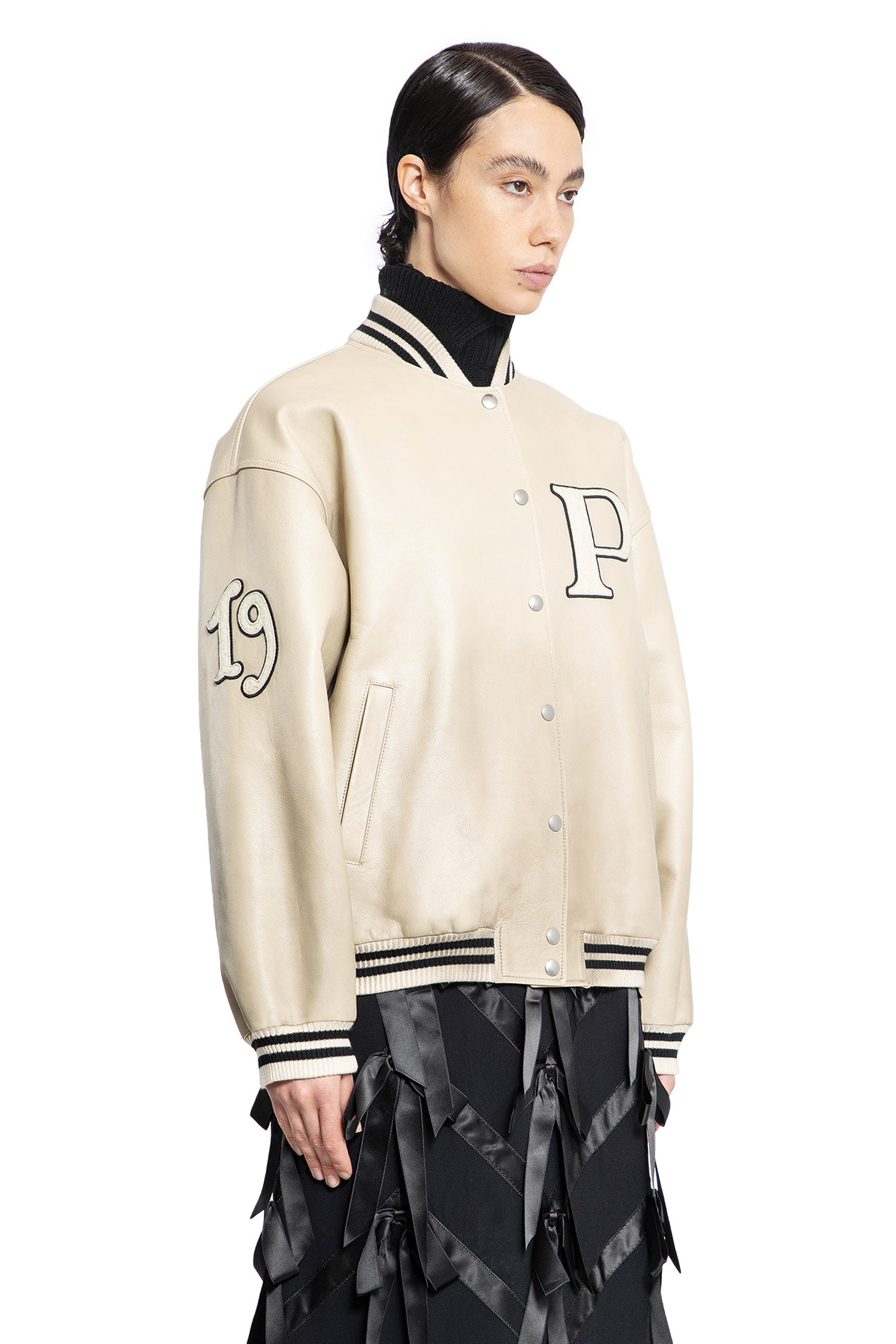 PRADA WOMAN OFF-WHITE JACKETS