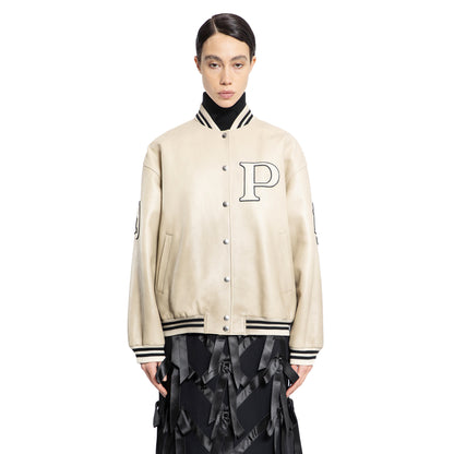 PRADA WOMAN OFF-WHITE JACKETS