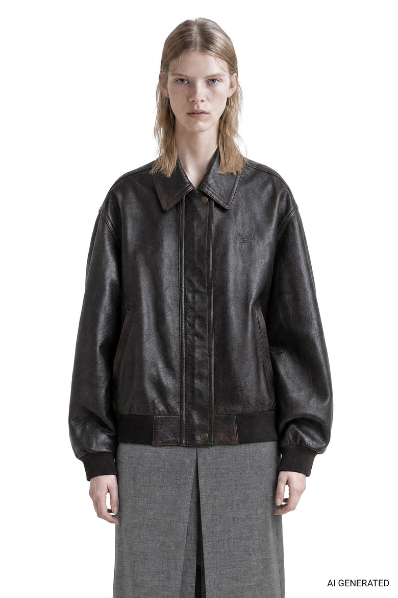 
              PRADA Nappa Leather Jacket woman
            