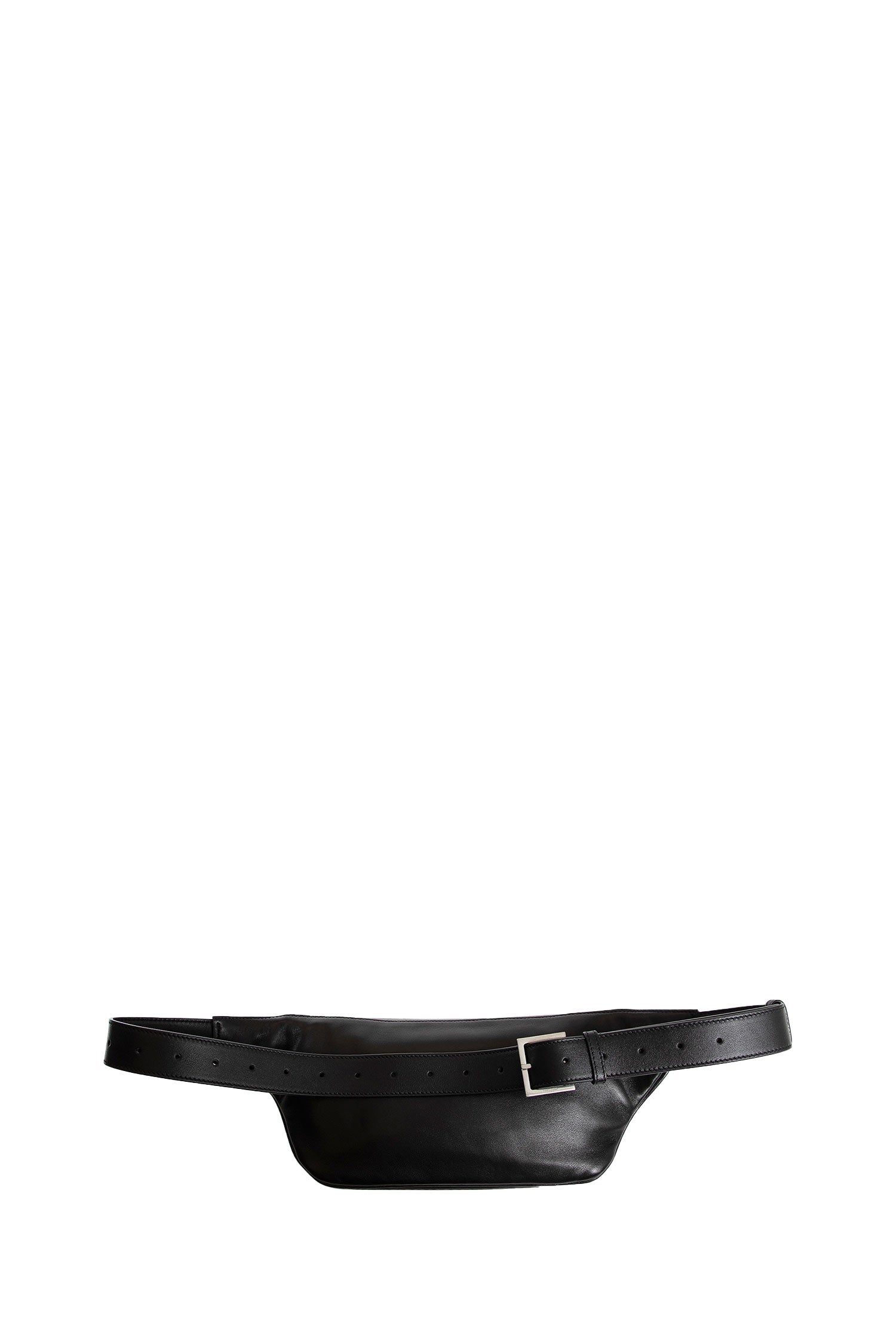 SAINT LAURENT MAN BLACK FANNY PACKS