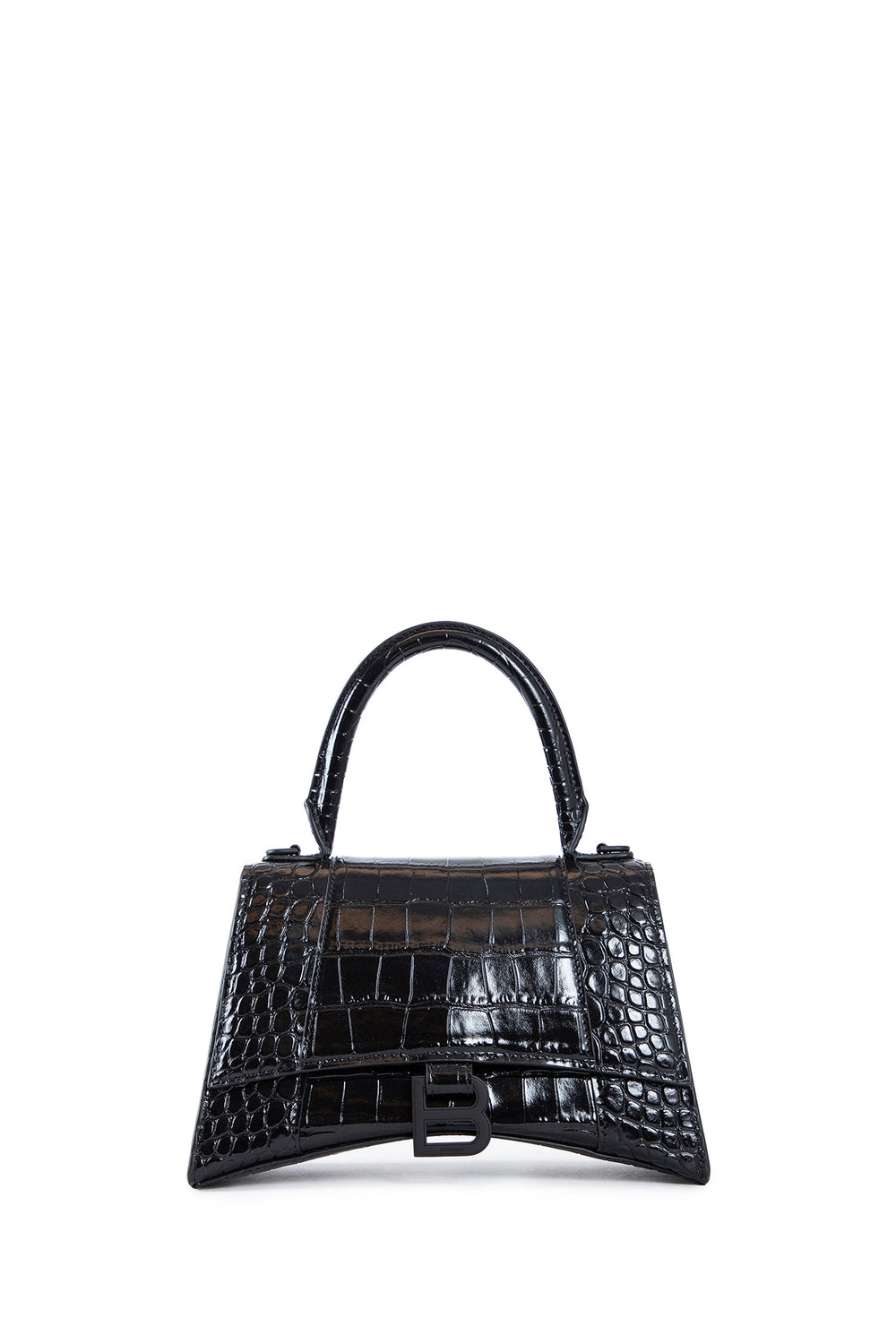 BALENCIAGA WOMAN BLACK TOP HANDLE BAGS