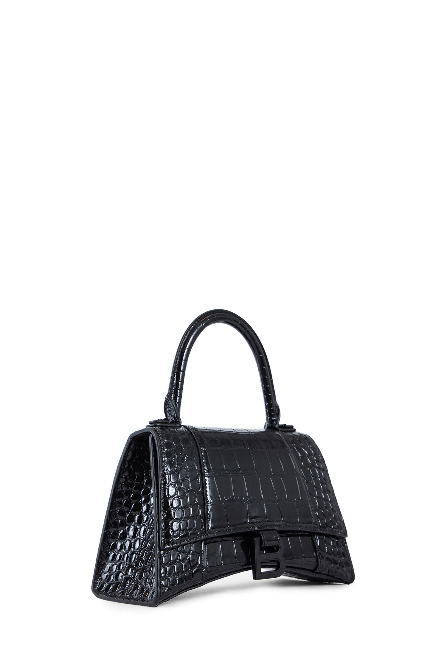 BALENCIAGA WOMAN BLACK TOP HANDLE BAGS