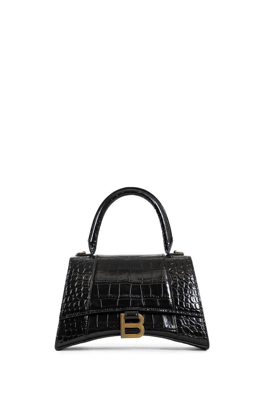 BALENCIAGA WOMAN BLACK TOP HANDLE BAGS