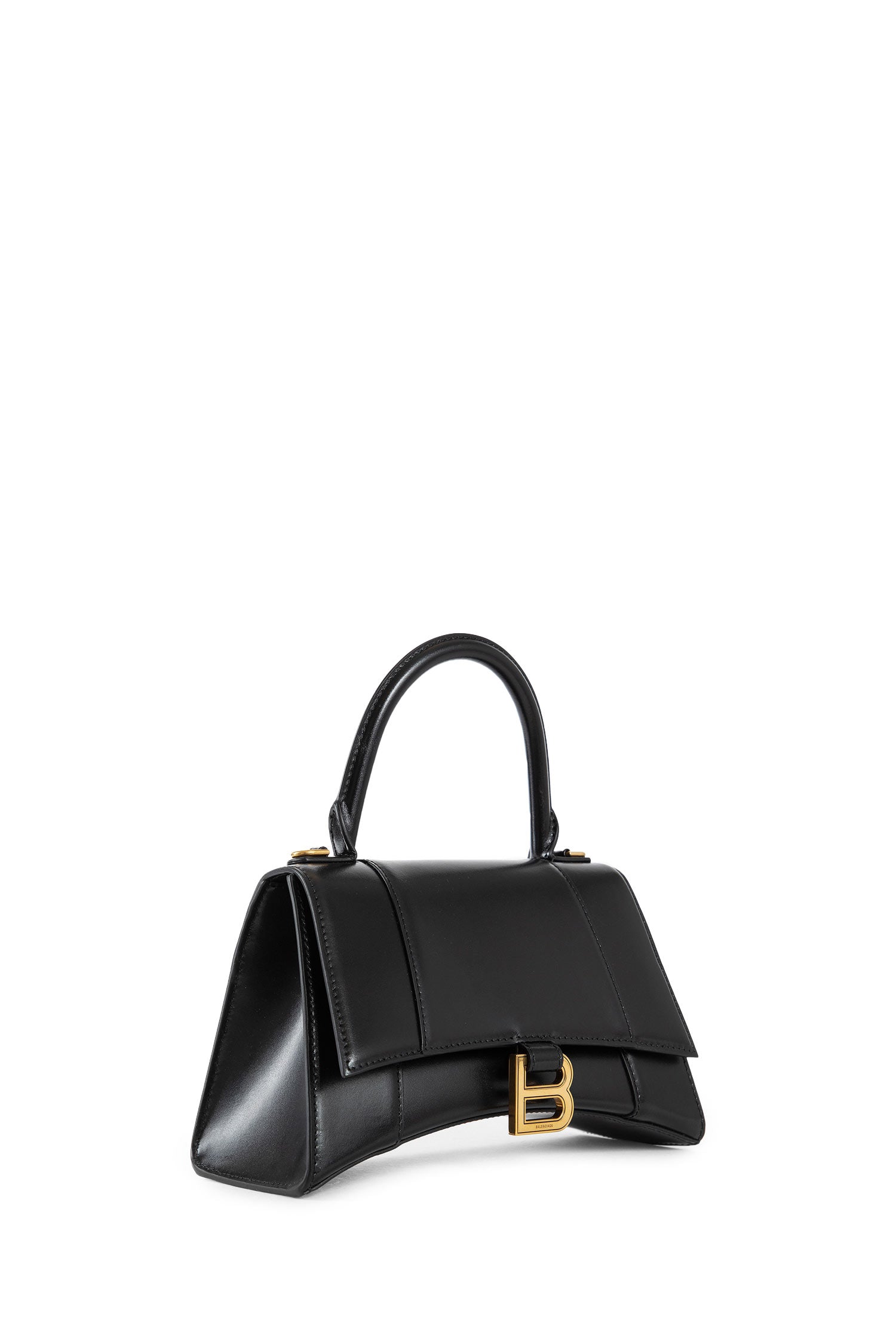 BALENCIAGA WOMAN BLACK TOP HANDLE BAGS