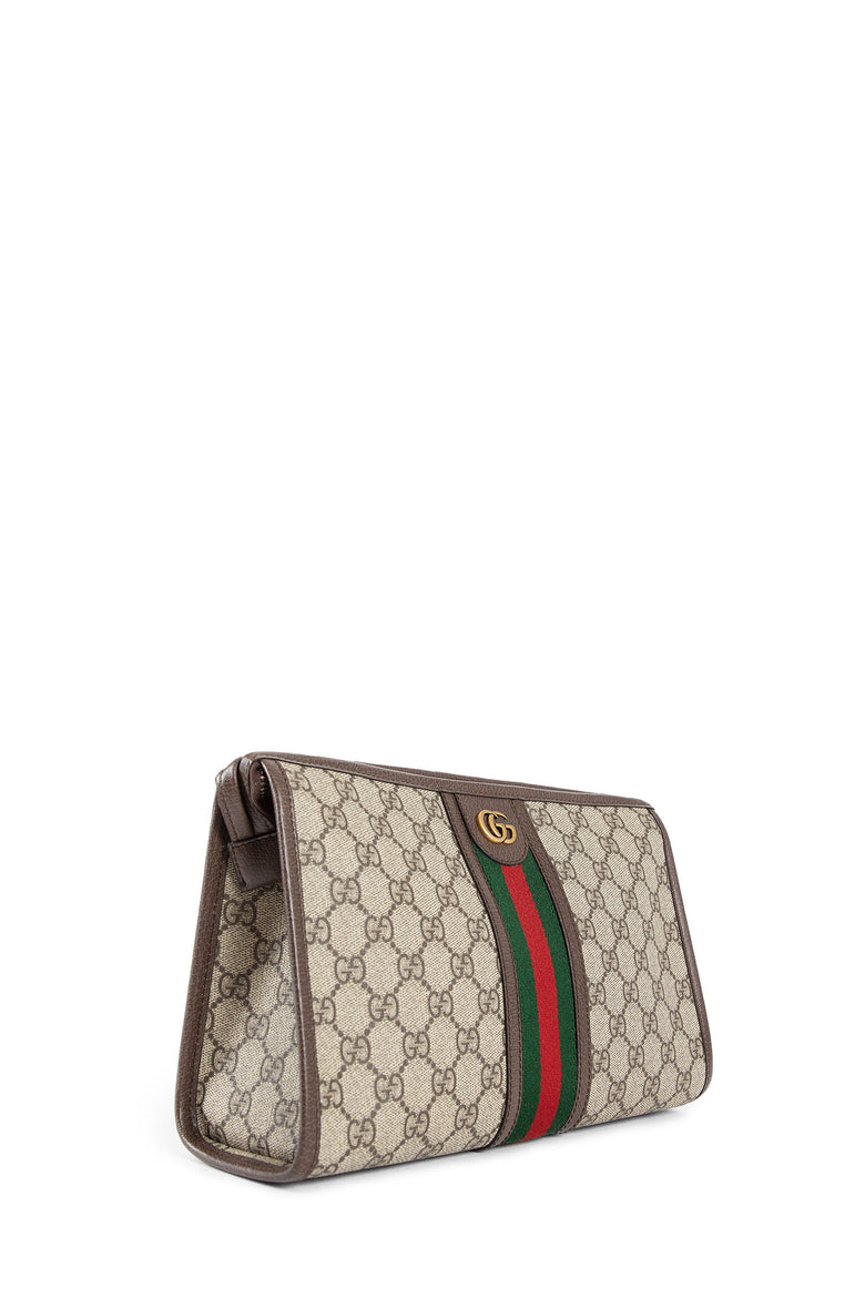 GUCCI MAN BROWN CLUTCHES & POUCHES