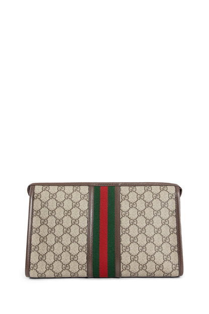 GUCCI MAN BROWN CLUTCHES & POUCHES