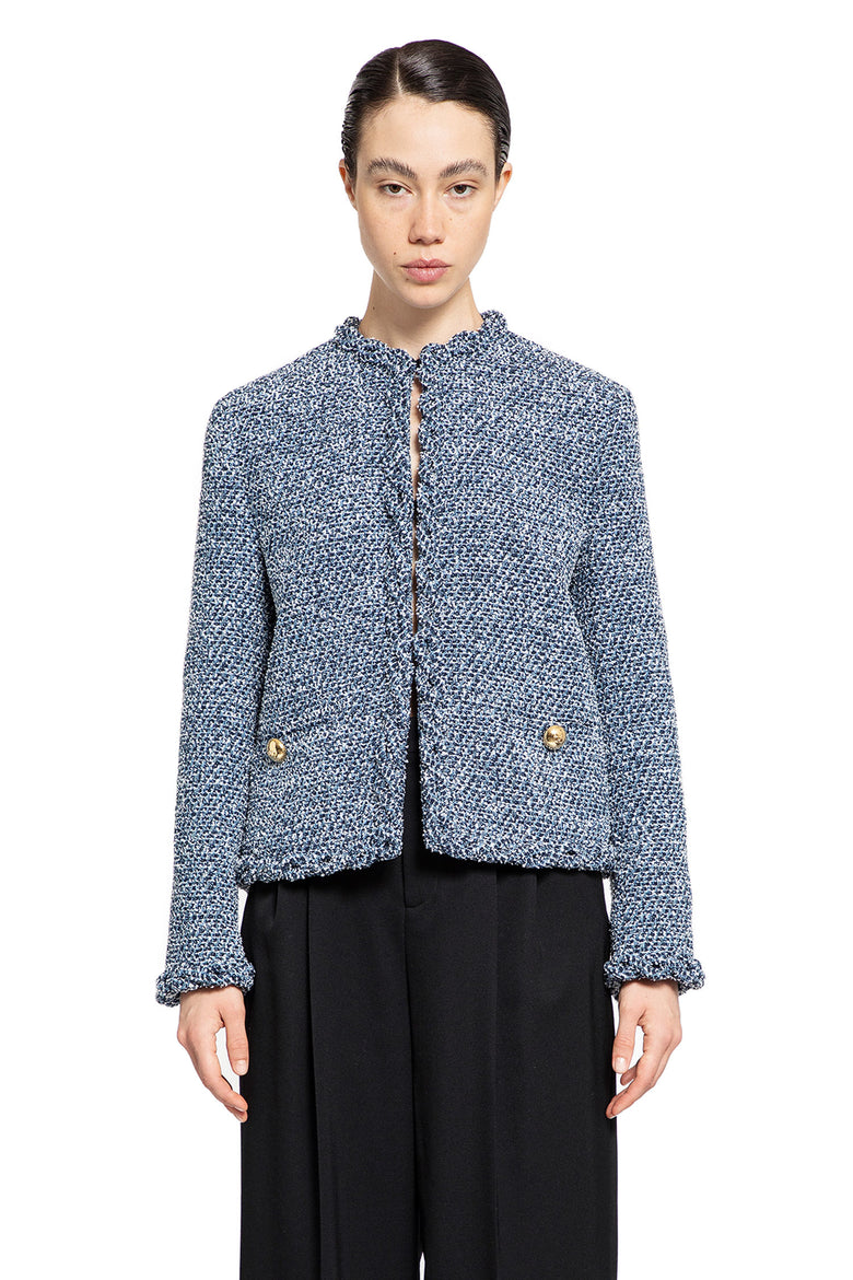 VALENTINO WOMAN BLUE JACKETS