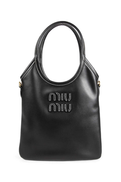 MIU MIU WOMAN BLACK SHOULDER BAGS