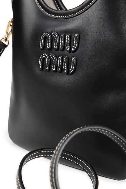 MIU MIU WOMAN BLACK SHOULDER BAGS