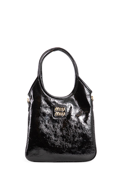 MIU MIU WOMAN BLACK SHOULDER BAGS