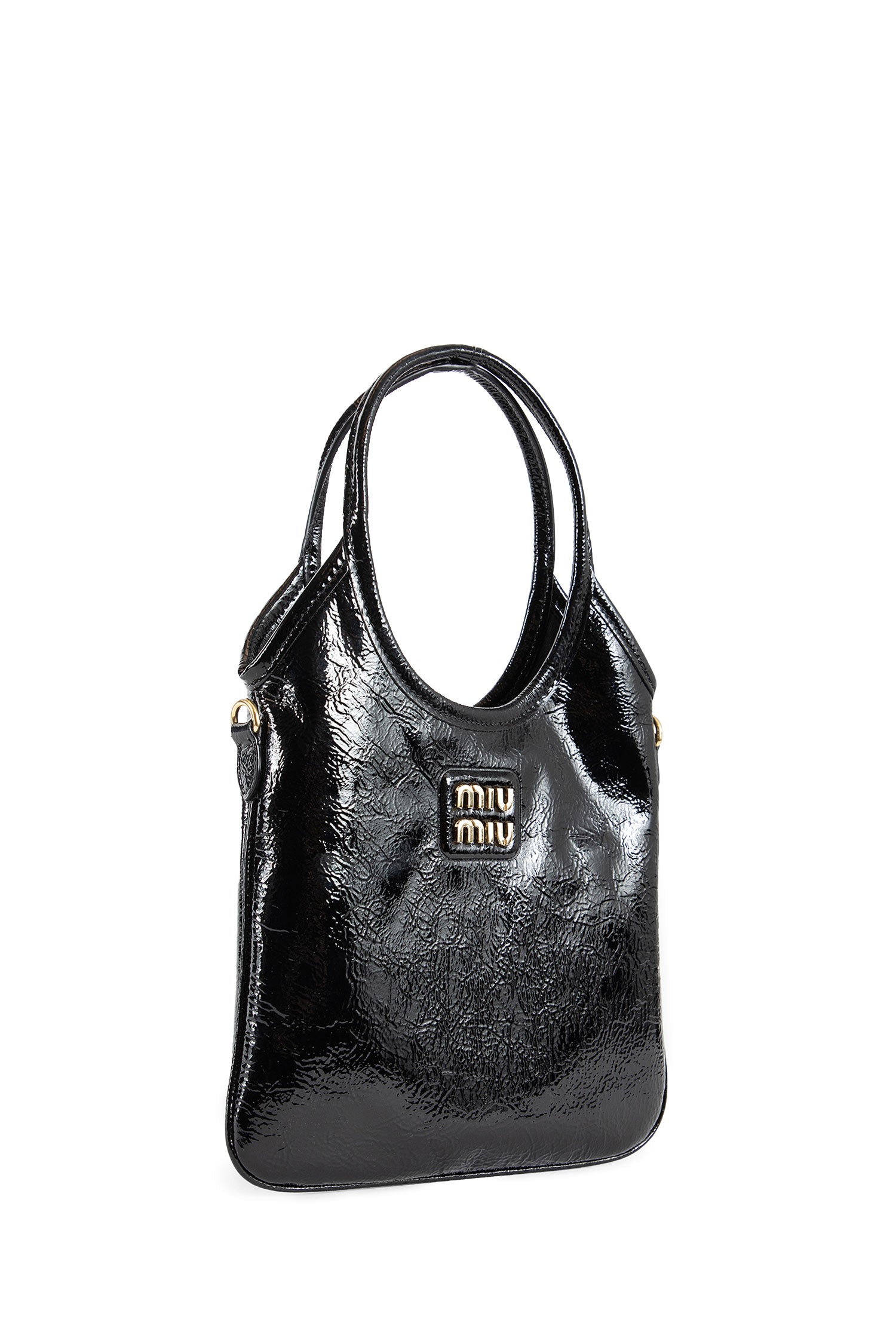 MIU MIU WOMAN BLACK SHOULDER BAGS