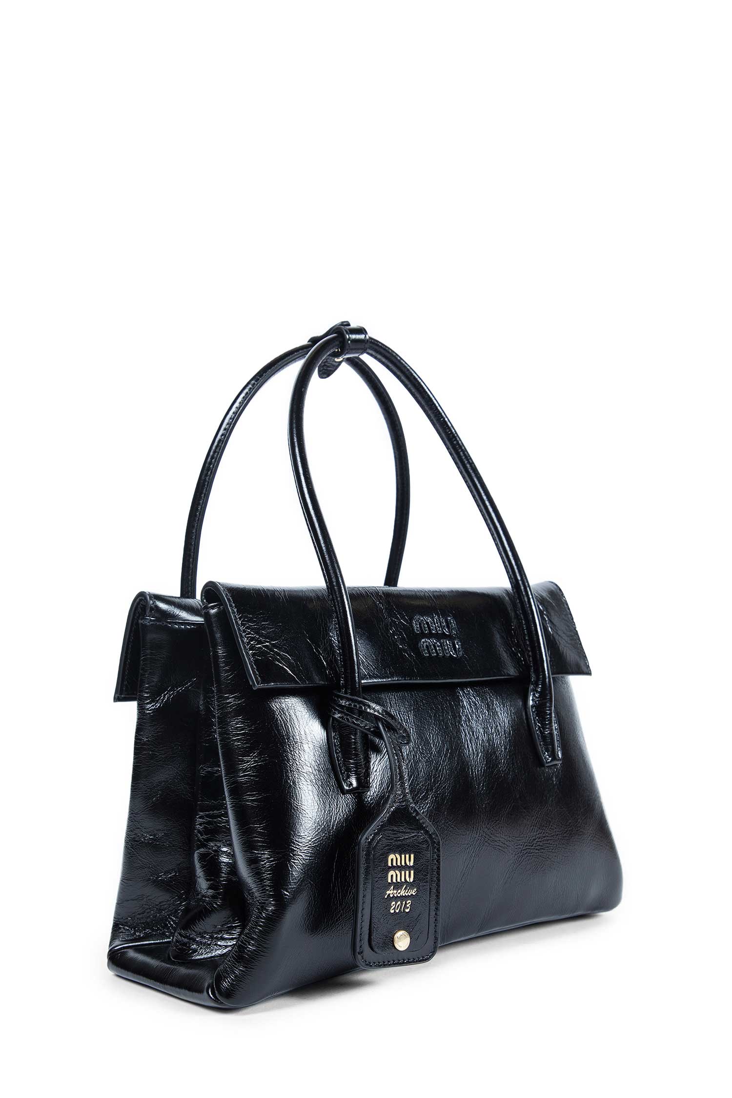 Solitaire Shiny leather Bag