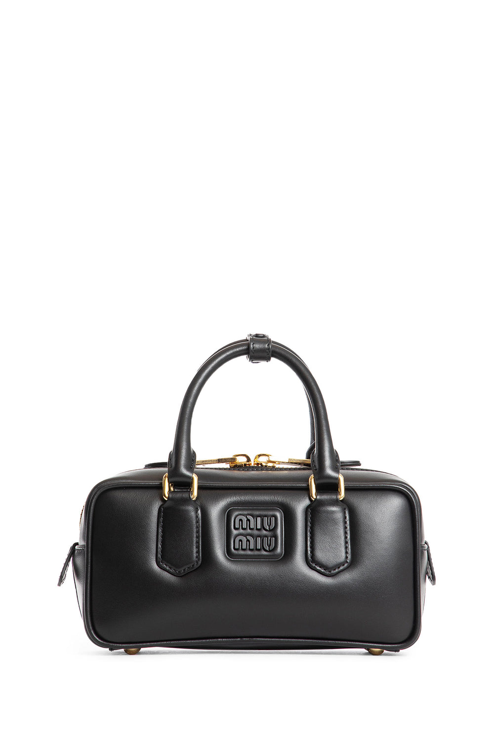 MIU MIU WOMAN BLACK TOP HANDLE BAGS