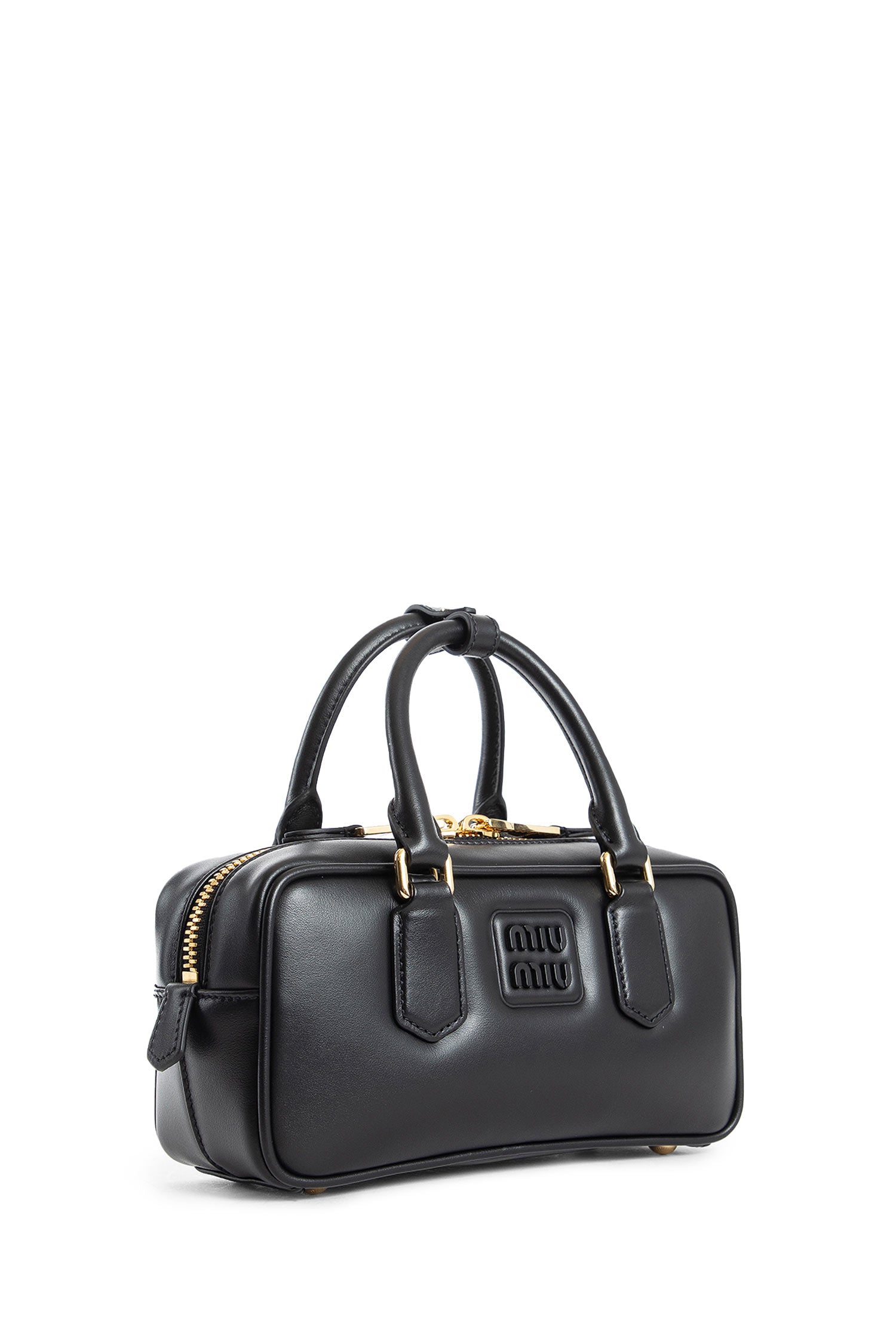 MIU MIU WOMAN BLACK TOP HANDLE BAGS