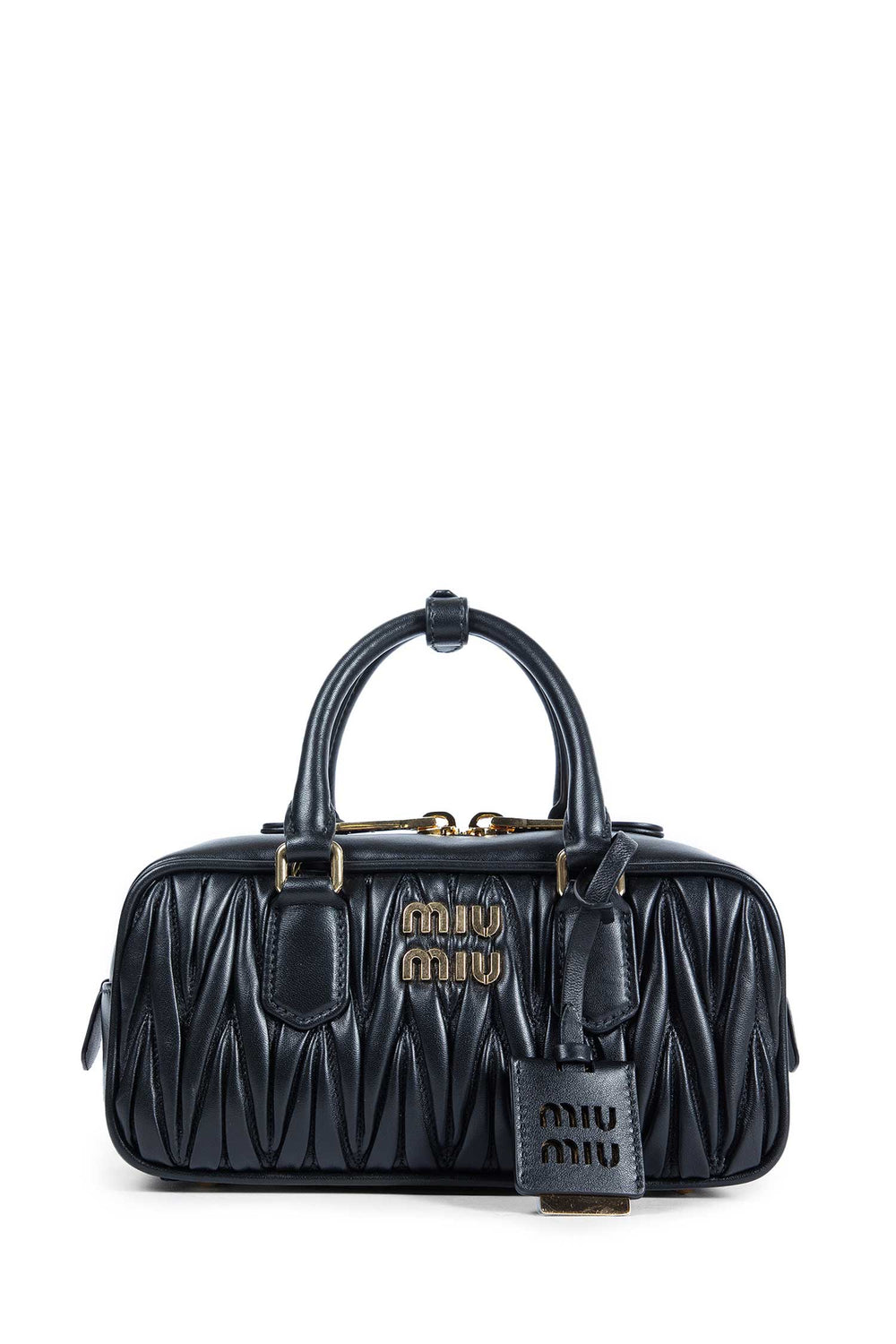 MIU MIU Arcadie matelassé nappa leather bag woman