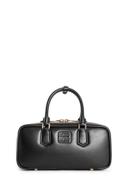 MIU MIU WOMAN BLACK TOP HANDLE BAGS