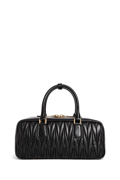 MIU MIU WOMAN BLACK TOP HANDLE BAGS