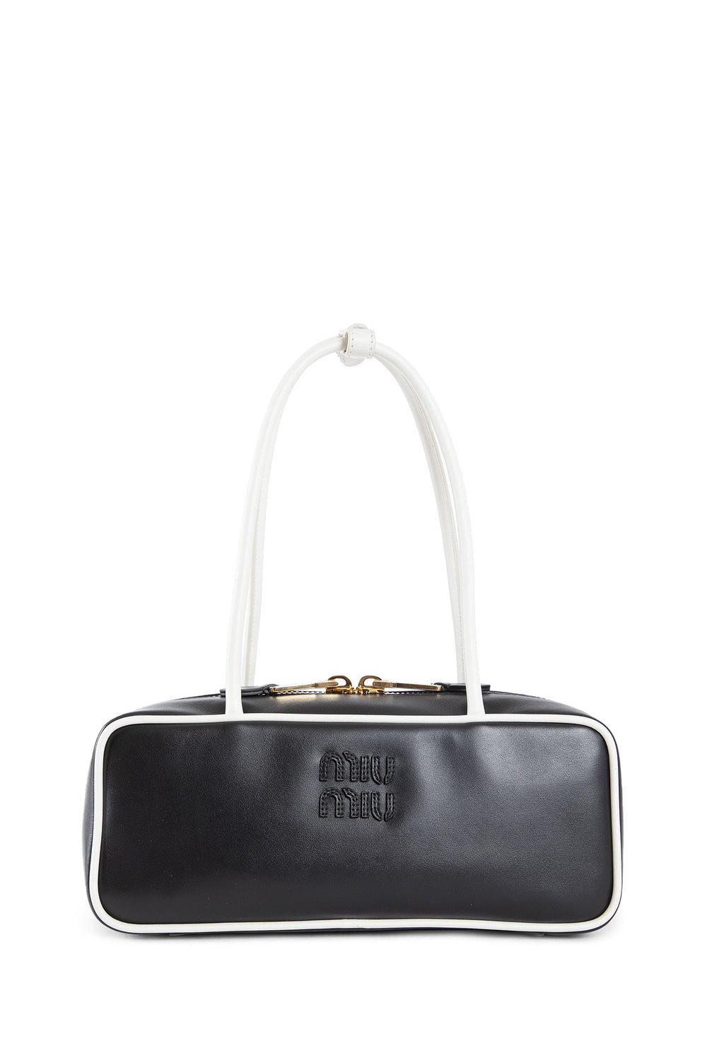 MIU MIU WOMAN BLACK&WHITE SHOULDER BAGS