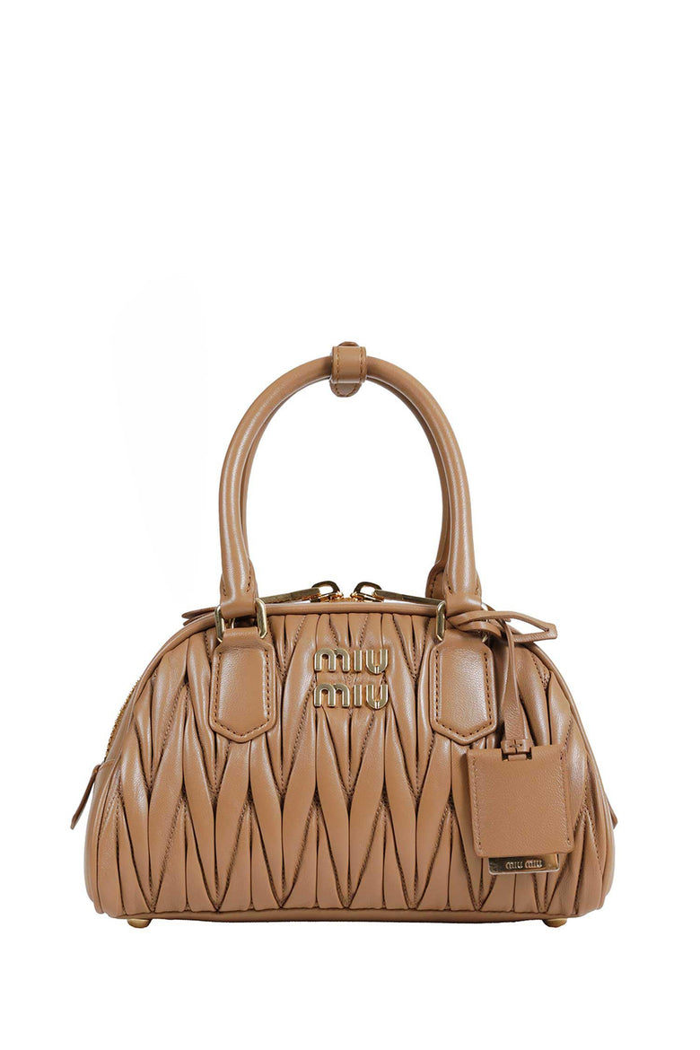 MIU MIU Arcadie Matelassé Nappa Leather Bag woman
