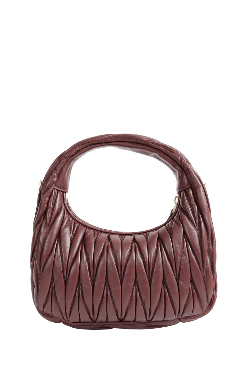 MIU MIU Wander Matelassé Nappa Leather Hobo Bag woman