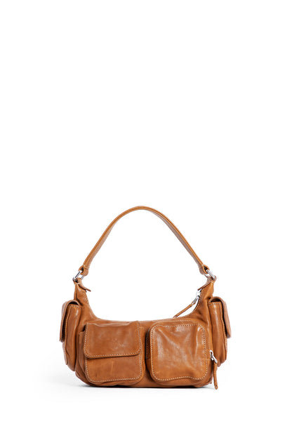 MIU MIU WOMAN BROWN SHOULDER BAGS