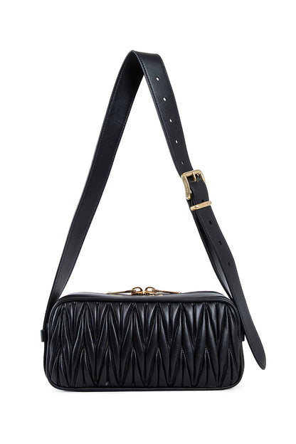 MIU MIU WOMAN BLACK CROSSBODY BAGS