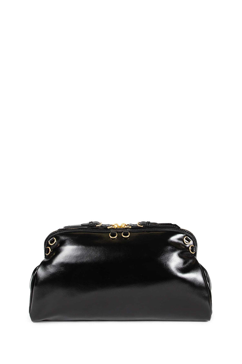MIU MIU WOMAN BLACK CLUTCHES & POUCHES