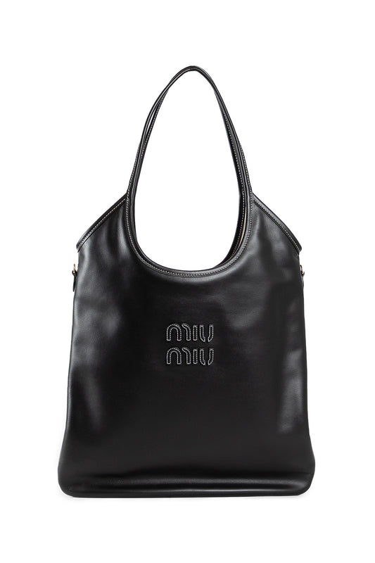 MIU MIU WOMAN BLACK TOTE BAGS