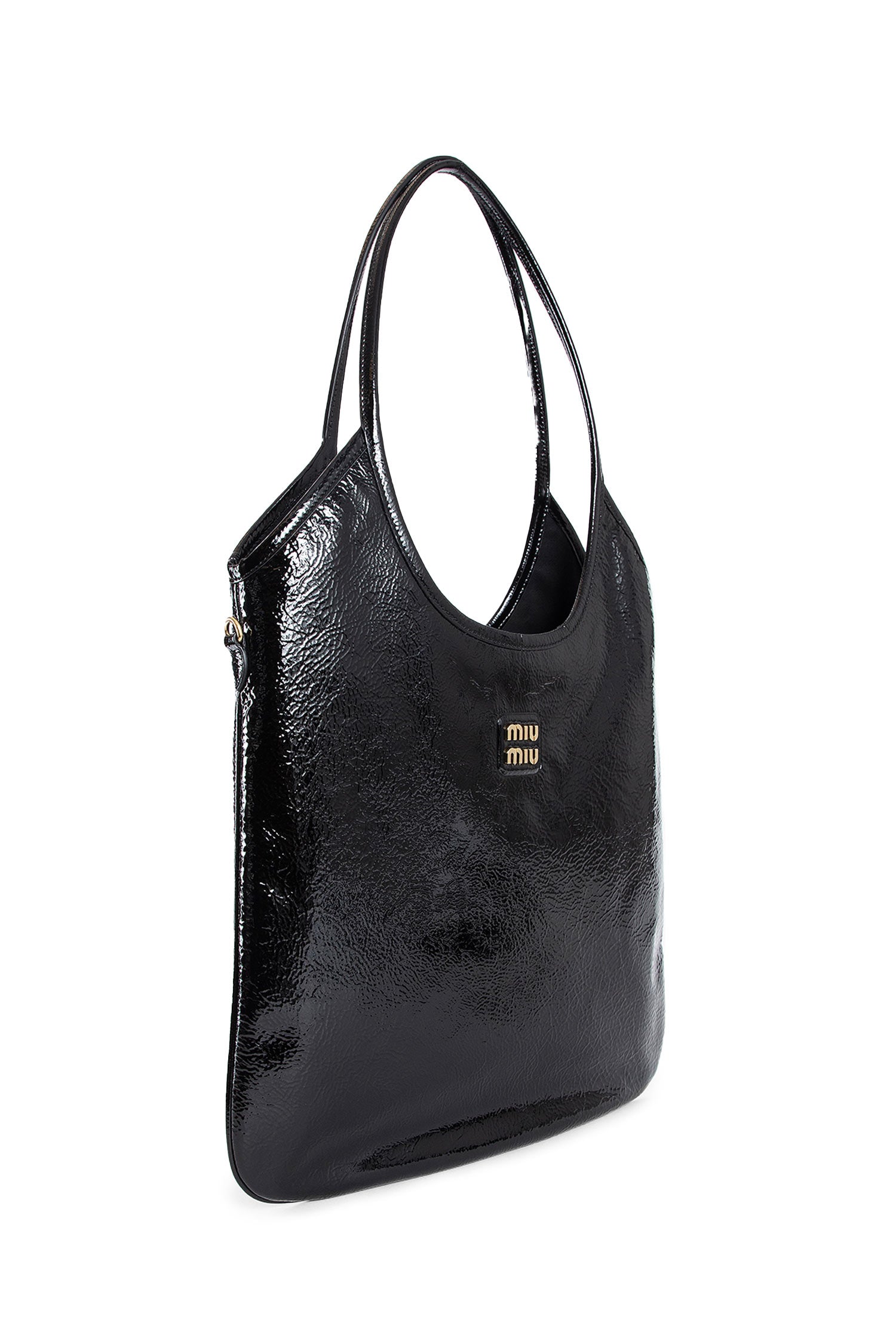 MIU MIU WOMAN BLACK SHOULDER BAGS