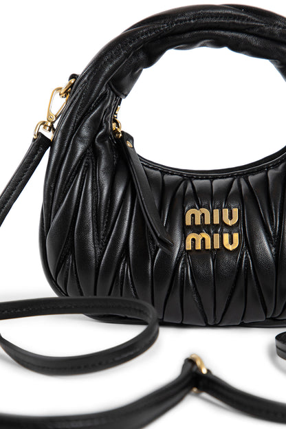 MIU MIU WOMAN BLACK MINI BAGS