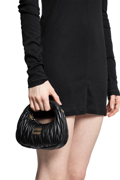 MIU MIU WOMAN BLACK MINI BAGS