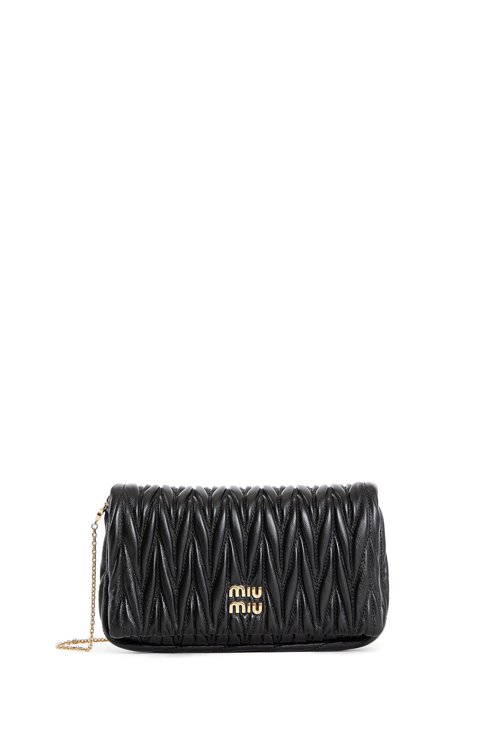 MIU MIU WOMAN BLACK CROSSBODY BAGS