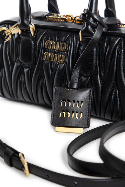 MIU MIU WOMAN BLACK MINI BAGS