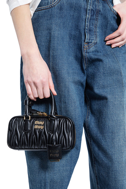 MIU MIU WOMAN BLACK MINI BAGS