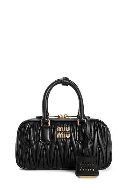 MIU MIU WOMAN BLACK TOP HANDLE BAGS