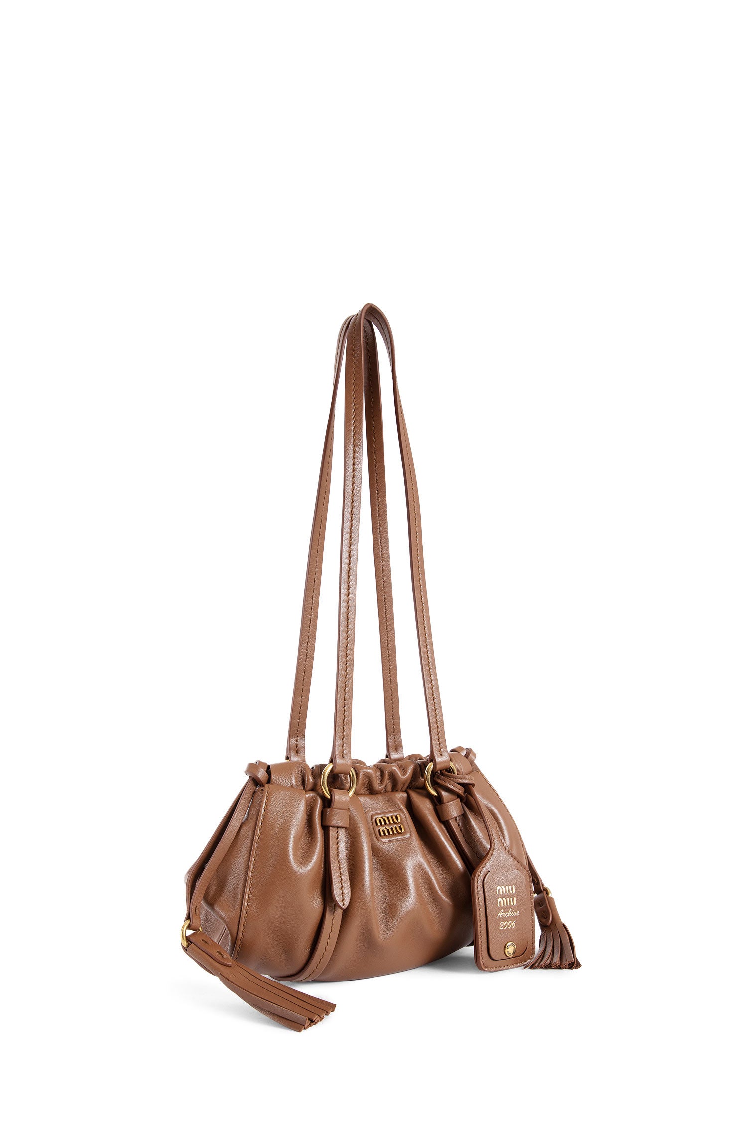 MIU MIU WOMAN BROWN MINI BAGS