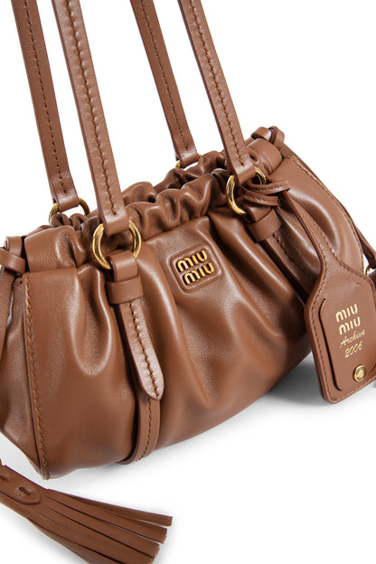 MIU MIU WOMAN BROWN MINI BAGS