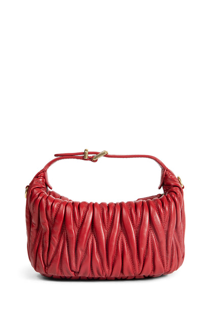 Matelassé nappa leather pouch