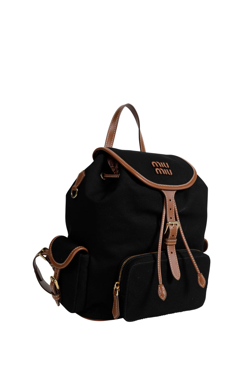 Canvas and Leather Backpack